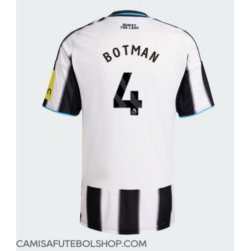 Camisa de time de futebol Newcastle United Sven Botman #4 Replicas 1º Equipamento 2025-26 Manga Curta